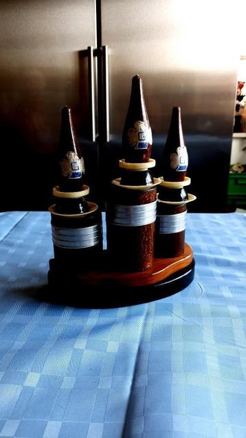 Art Deco Kandelaar met houten kaarsje helemaal in originele  beschikbaar voor biedingen
