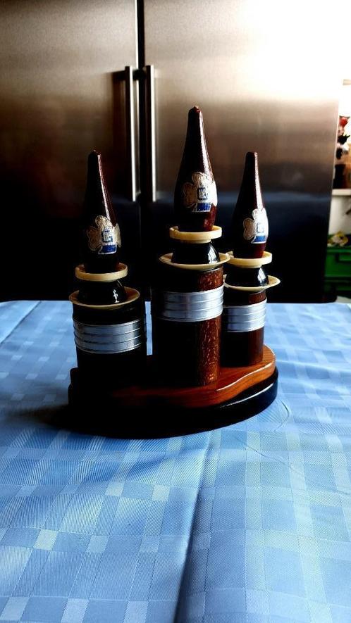 Art Deco Kandelaar met houten kaarsje helemaal in originele, Antiek en Kunst, Antiek | Kandelaars, Overige materialen, Ophalen