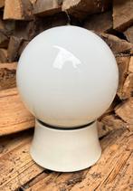 Retro plafondlamp porseleinen schroefrand E27 fitting., Ophalen of Verzenden, Gebruikt, Glas, Retro, vintage