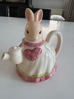 Keramieken Theepot konijntje, Huis en Inrichting, Keuken | Servies, Gebruikt, Keramiek, Overige typen, Ophalen of Verzenden
