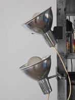 2x mooi grote mid century aluminium (Foto studio) Klemspots, Antiek en Kunst, Antiek | Lampen, Ophalen of Verzenden