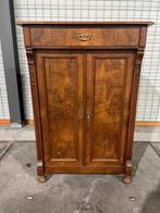 Antieke opbergkast Wortelnoot ca. 1900  originele staat, Ophalen of Verzenden