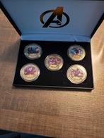 Marvel avengers set 5 stuks coins 40-3mm., Postzegels en Munten, Overige materialen, Ophalen of Verzenden