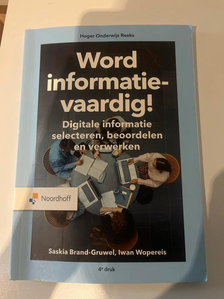 Word informatievaardig! - Saskia Brand-Gruwel, Boeken, Studieboeken en Cursussen, Gelezen, HBO, Ophalen of Verzenden