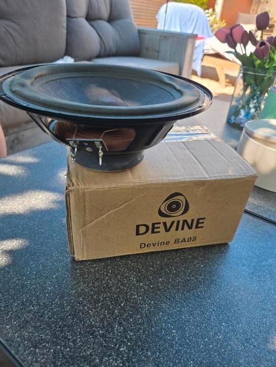 PA luidsprekers 2 stuks Devine BA08, Audio, Tv en Foto, Luidsprekers, Zo goed als nieuw, Overige typen, Overige merken, Ophalen of Verzenden