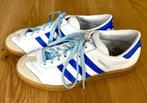 Unieke wit-blauwe Adidas Hamburg sneakers maat 38 2/3, Ophalen, Adidas, Wit, Sneakers of Gympen