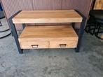 Tv-meubel mangohout 100 cm lang, Ophalen, 100 tot 150 cm, ., .