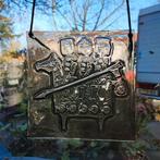 Erik Höglund Voor Kosta Boda Glas Reliëf Raamhanger, Ophalen of Verzenden