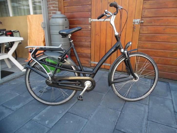 Batavus Mambo 7 matzwart, Fietsen en Brommers, Fietsen | Dames | Damesfietsen, Gebruikt, Batavus, Versnellingen, 56 cm of meer