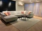 Luxe lichtgrijze hoekbank, Huis en Inrichting, Ophalen, Zo goed als nieuw, Stof, Modern