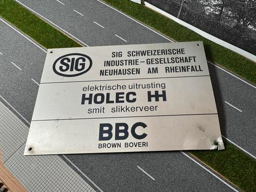 Typeplaatje SIG Sneltram Utrecht, Verzamelen, Spoorwegen en Tramwegen, Zo goed als nieuw, Tram, Kaart of Prent, Ophalen of Verzenden