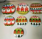 Kerst Servies - Handgeschilderd, Keramiek, Ophalen of Verzenden, Zo goed als nieuw, Bord(en)