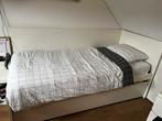 Flaxa bed met onderbed., Huis en Inrichting, 100 cm, Eenpersoons, Wit, Zo goed als nieuw