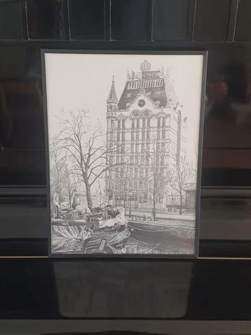 prent Witte huis Rotterdam beschikbaar voor biedingen