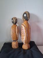 Houten Aboriginal vogels, deels dotpainting., Ophalen