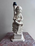 Vintage reproductie lezend kind onder lamp marmer Canova, Ophalen