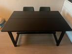 Nordviken IKEA uitschuifbare tafel - zwart, Huis en Inrichting, Ophalen, 150 tot 200 cm, 200 cm of meer, Zo goed als nieuw