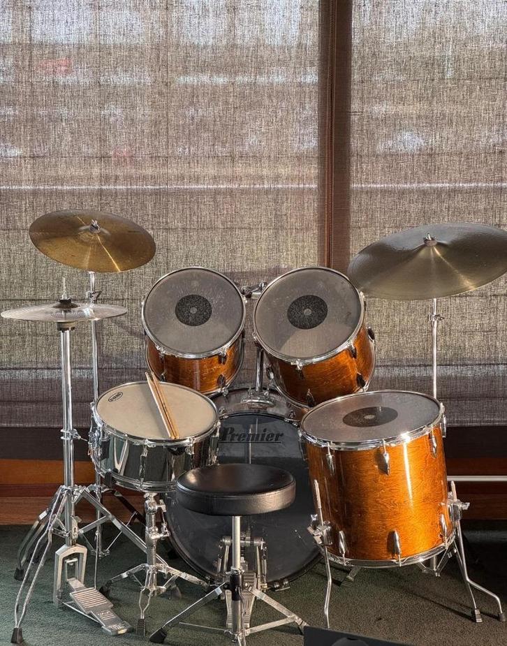 Vintage 1980s Premier XPK set., Muziek en Instrumenten, Drumstellen en Slagwerk, Gebruikt, Premier, Ophalen