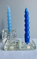 Sklo Union vintage ice cube kandelaar Rudolf Jurnikl MCM, Antiek en Kunst, Antiek | Glas en Kristal, Ophalen of Verzenden