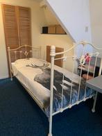 Stalen 1-persoonsbed + Goede Matras, Huis en Inrichting, Slaapkamer | Bedden, Ophalen, 90 cm, Eenpersoons, Zo goed als nieuw