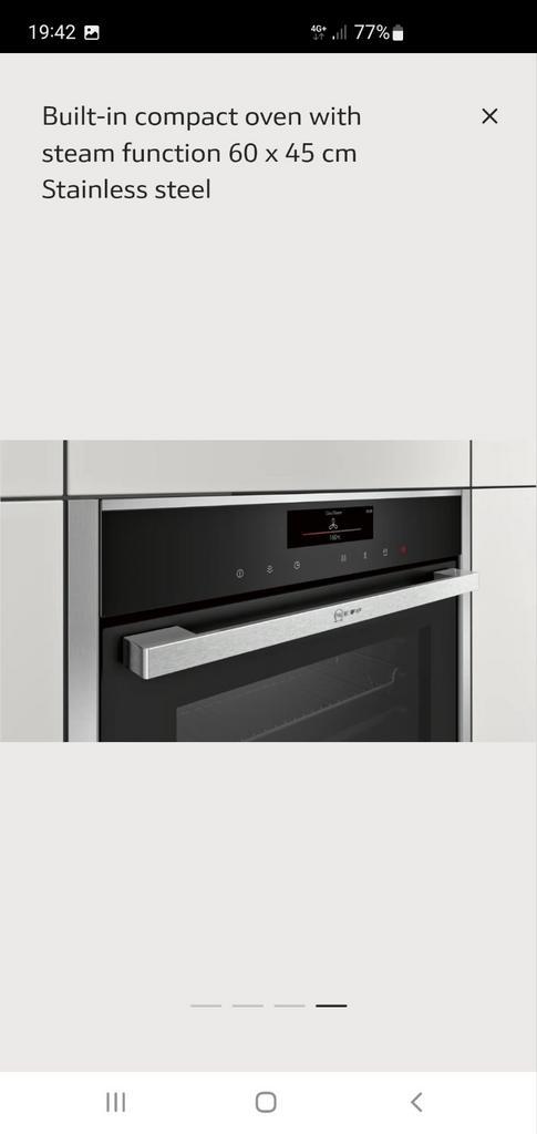 Neff  combi Stoomoven - Perfect voor gezonde gerechten!, Witgoed en Apparatuur, Ovens, Nieuw, Inbouw, Oven, 45 tot 60 cm, 45 tot 60 cm
