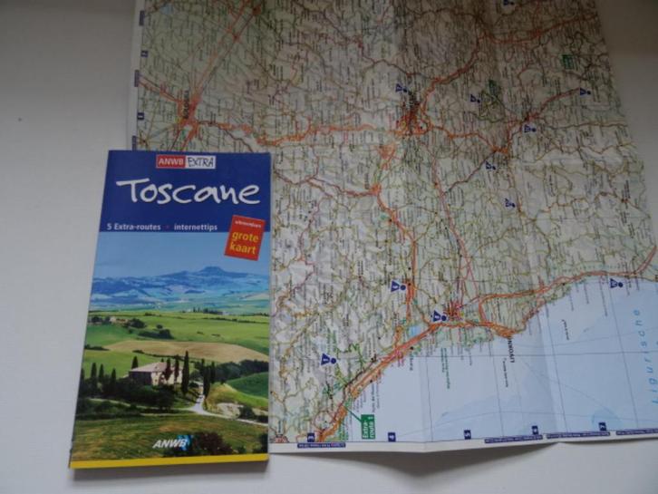 anwb extra reisgids Toscane , met de grote wegenkaart, Boeken, Reisgidsen, Zo goed als nieuw, Reisgids of -boek, Europa, ANWB