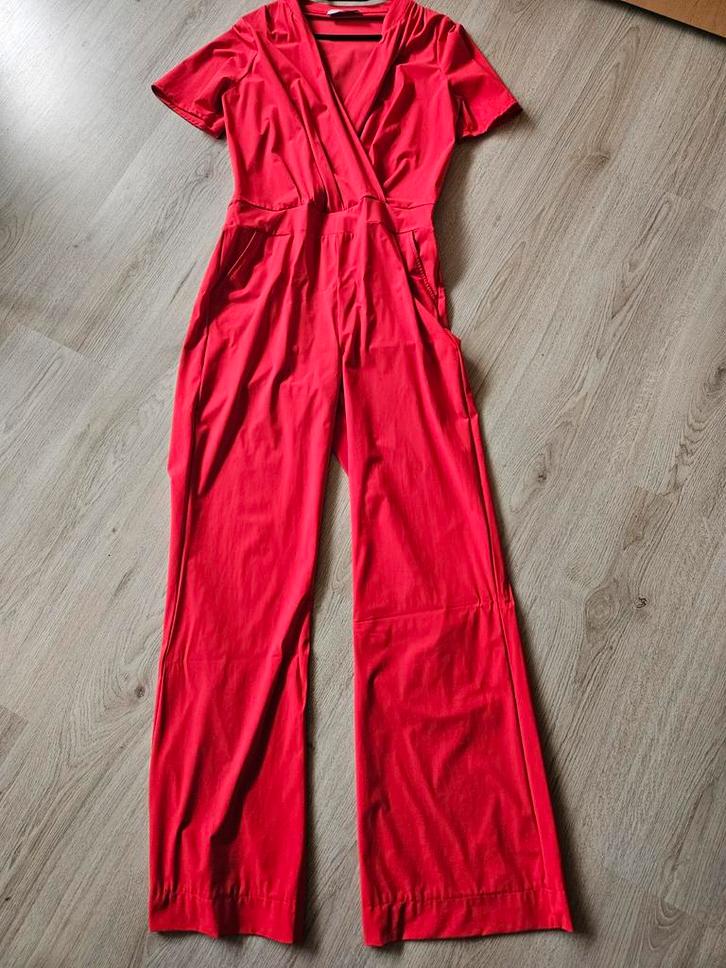 Studio Anneloes Jumpsuit Rood Maat S, Kleding | Dames, Jumpsuits, Zo goed als nieuw, Maat 36 (S), Rood, Ophalen of Verzenden