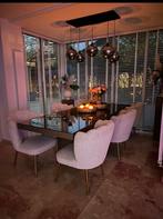 Eric Kuster Stijl Tafel met Stoelen, Ophalen, Gebruikt, Vierkant, 200 cm of meer