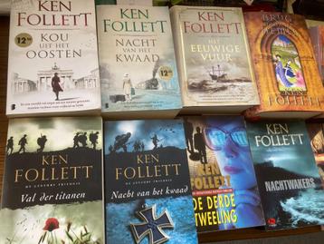 T.K. Nog 3 boeken van Ken Follet Zie actuele lijst beschikbaar voor biedingen