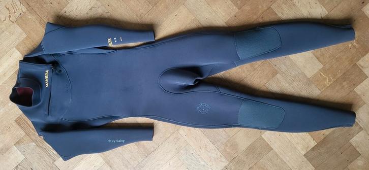 Wetsuit - Manera Seafarer 4/3 front zip men, mt s, Watersport en Boten, Kitesurfen, Zo goed als nieuw, Overige typen, 12 m², Geen board