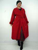 *Abfab Vintage Rode Lange Wollen Mantel uit Finland 42*, Kleding | Dames, Jassen | Winter, Piretta, Maat 42/44 (L), Ophalen of Verzenden