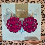 Miccy's Jewelz fuchsia resin oorbellen, Overige materialen, Hangers, Blauw, Ophalen of Verzenden