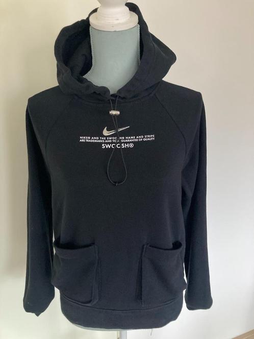 Zwarte hoodie/sweatshirt - Nike and the Swoosh, Kinderen en Baby's, Kinderkleding | Maat 176, Gebruikt, Jongen of Meisje, Trui of Vest
