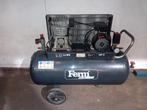 Ferm compressor 2 cilinder 230v 100 liter tank, Ophalen, Gebruikt, 25 tot 100 liter, 200 tot 400 liter/min