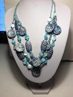 Ketting met parelmoer uit Indonesie, Overige materialen, Verzenden, Zo goed als nieuw, Met edelsteen