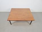 Vintage Palissander Salontafel Deens design mid century ‘60, 50 tot 100 cm, Minder dan 50 cm, Gebruikt, Metaal