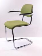 Vintage stoel met bakeliet armleggers en nu ook NIEUW, Vijf, Zes of meer stoelen, Gebruikt, Gispen Stijl, Metaal