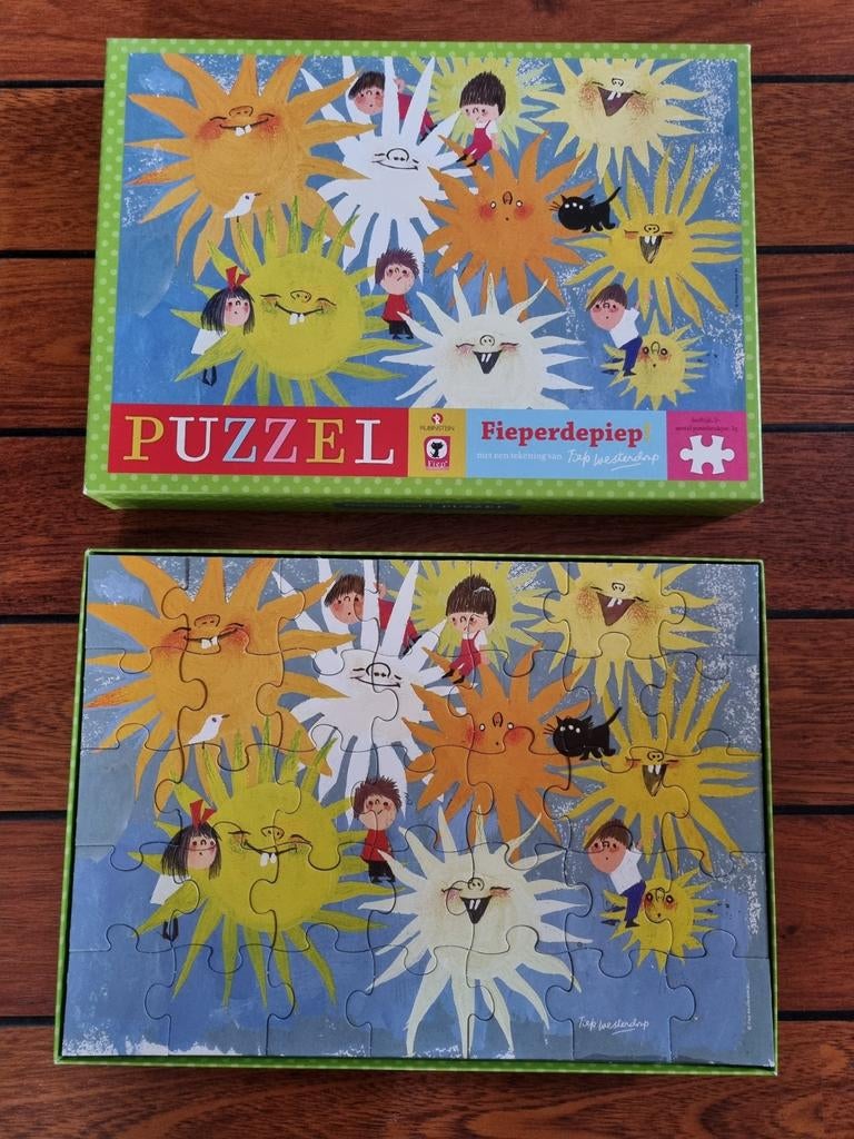 FIEP WESTENDORP puzzel 35 stukjes ** ZGAN **, Ophalen of Verzenden, 10 tot 50 stukjes, Zo goed als nieuw, 4 tot 6 jaar