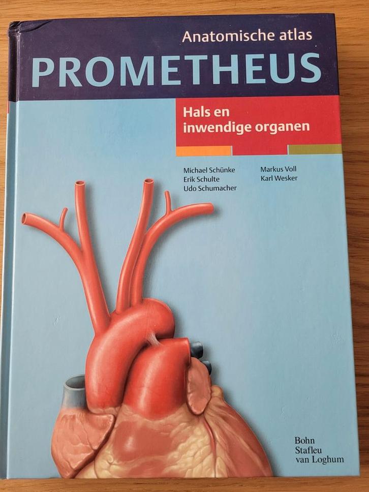 Prometheus Anatomische Atlas - Hals en Inwendige Organen, Boeken, Studieboeken en Cursussen, Zo goed als nieuw, HBO, Beta, Ophalen of Verzenden