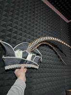 Carnavals steek met veren, Kleding | Dames, Carnavalskleding en Feestkleding, Ophalen, Zo goed als nieuw, Carnaval, Accessoires