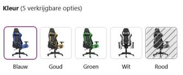 Gamestoel gaming race style bureaustoel GRATIS VERZENDING! beschikbaar voor biedingen
