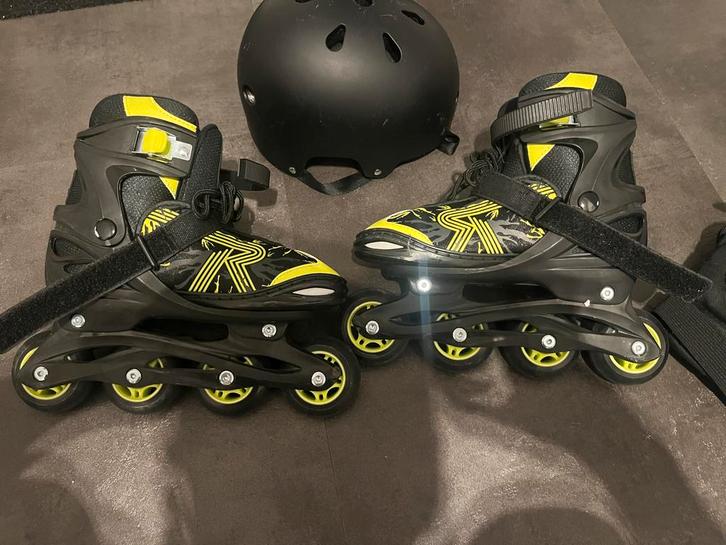 Roces Inline Skates 34-37 + Helm, Sport en Fitness, Skeelers, Zo goed als nieuw, Inline skates 4 wielen, Roces, Kinderen, Verstelbaar