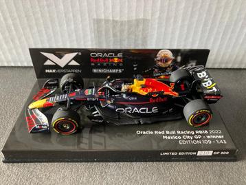 ✅ Max Verstappen 1:43 editie 109 Winner Mexico City GP 2022 beschikbaar voor biedingen