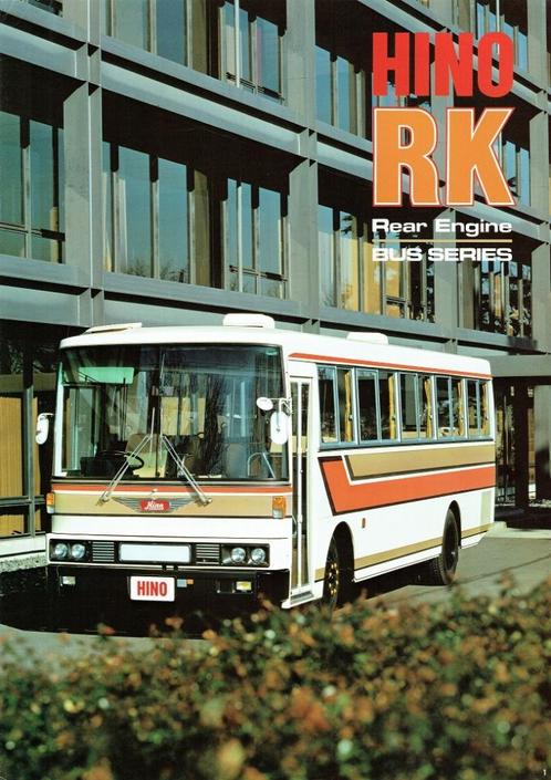 Folder Hino RK Rear Engine Bus series (1989), Boeken, Auto's | Folders en Tijdschriften, Gelezen, Overige merken, Verzenden