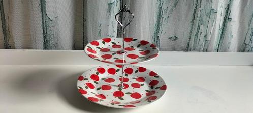 Porseleinen etagere met appelmotief, Huis en Inrichting, Woonaccessoires | Etagères, Nieuw, Ophalen of Verzenden