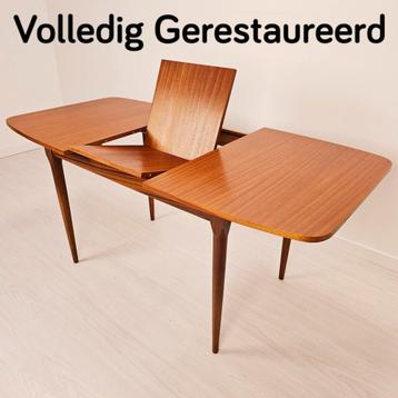 Vintage uitschuifbare eettafel | Deens design | teak | 1960s