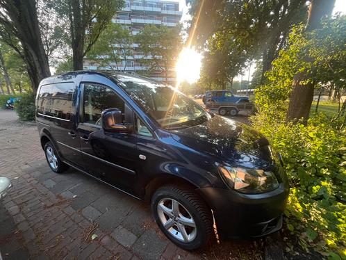 Volkswagen Caddy 1.2 TSI 63KW 2011 Blauw - toponderhouden, Auto's, Bestelauto's, Particulier, ABS, Airbags, Airconditioning, Dakrails