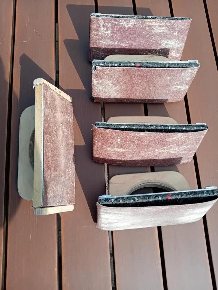 5x Hand-schuurblok schuurbord handslijper, Doe-het-zelf en Verbouw, Schildersmaterialen, Gebruikt, Overige typen, Ophalen of Verzenden