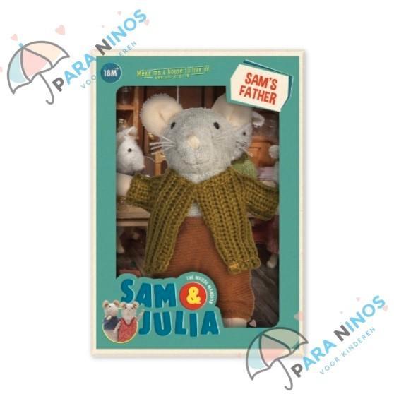 Sam & Julia Muis Vader Knuffel - Nieuw!, Kinderen en Baby's, Speelgoed | Knuffels en Pluche, Nieuw, Overige typen, Ophalen of Verzenden