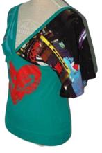 DESIGUAL top, shirtje, heart, groen, Mt. S, Kleding | Dames, Tops, Groen, Zo goed als nieuw, Desigual, Maat 36 (S)